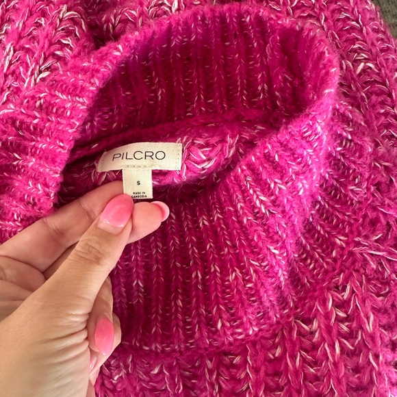 Anthropologie “Pilcro” Textured Tunic Sweater in Pink - Picture 9 of 9